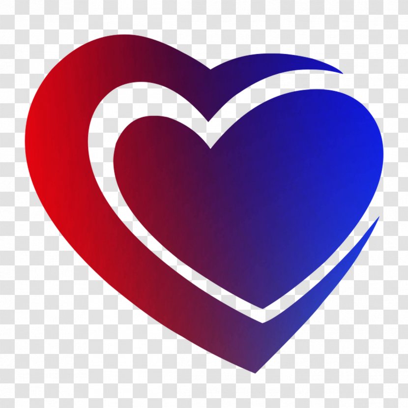 Product Design Graphics Cobalt Blue Heart - Silhouette Transparent PNG