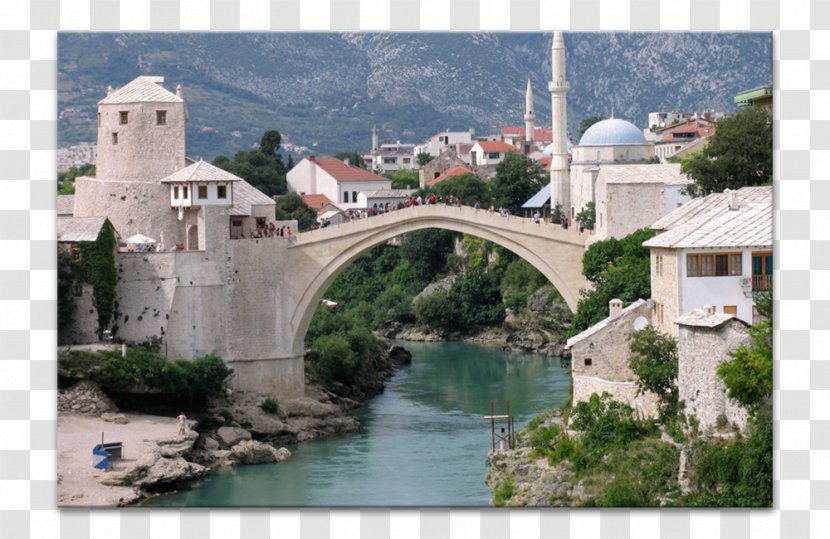 Stari Most Arch Bridge Paper Canvas Transparent PNG