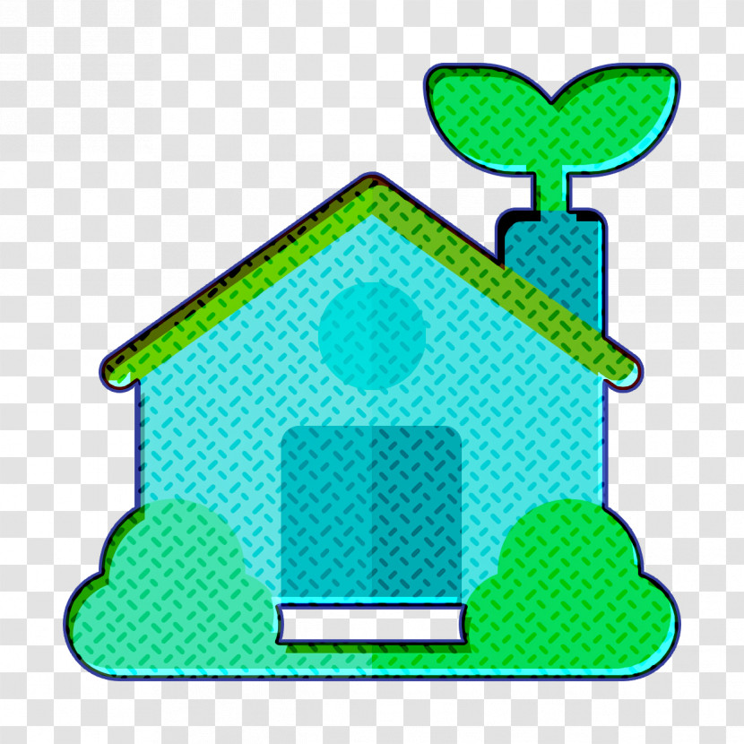 Leaf Icon Mother Earth Day Icon Eco Home Icon Transparent PNG