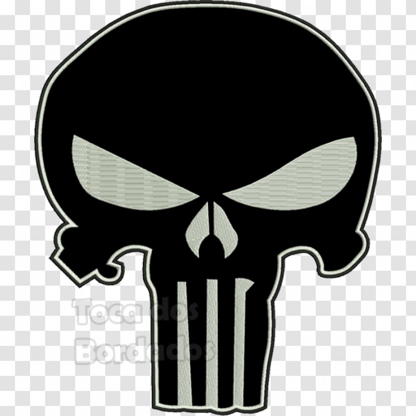 Punisher Decal Sticker Human Skull Symbolism - Bone - American Transparent PNG