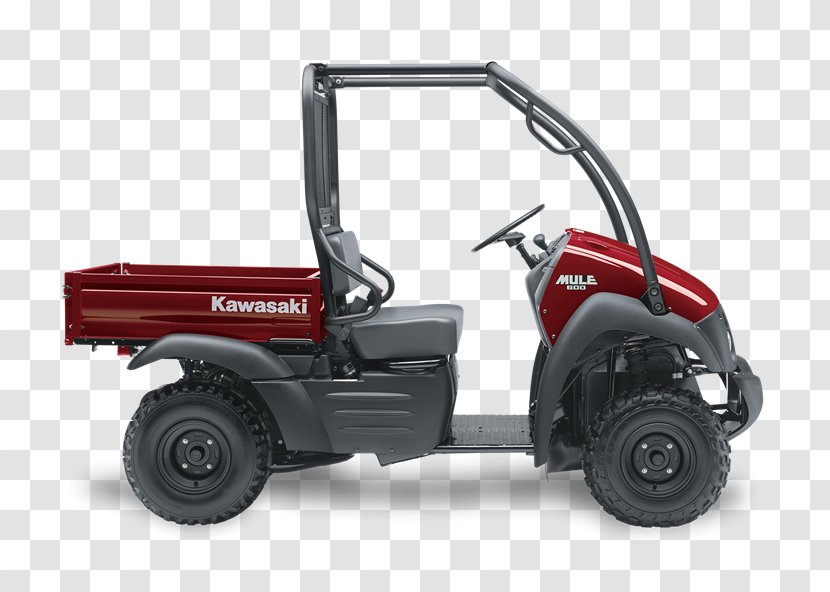 Kawasaki MULE Heavy Industries Motorcycle & Engine Four-wheel Drive Utility Vehicle Side By - Mule - Car Transparent PNG