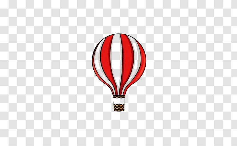 Hot Air Balloon Drawing - Red - Cartoon Transparent PNG