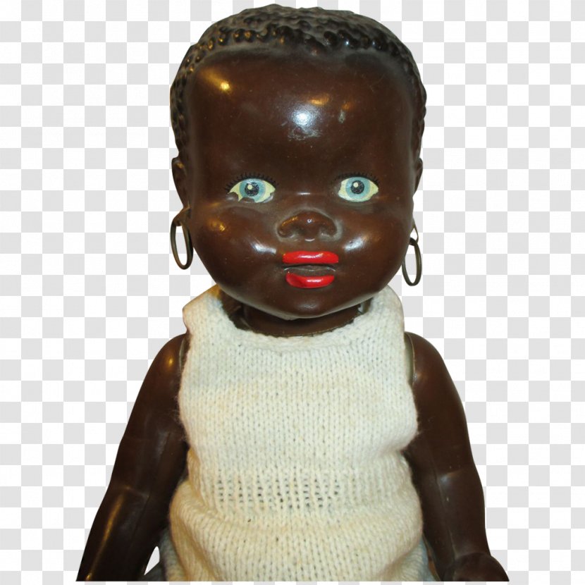 Reborn Doll Black Figurine Infant - Facial Hair Transparent PNG