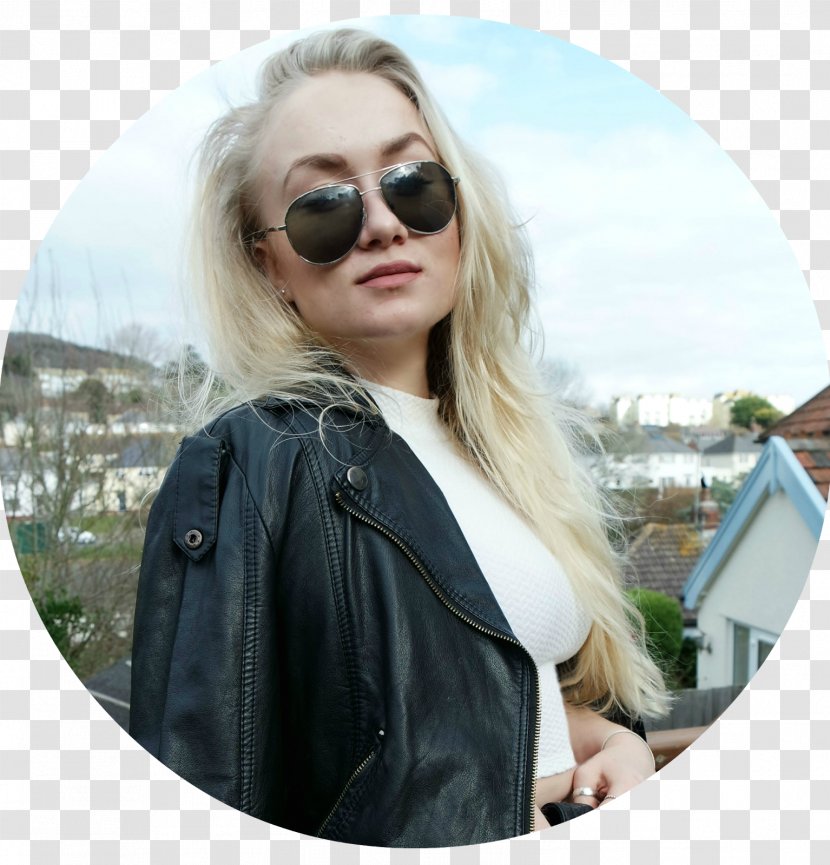 Sunglasses Socialite Blond Jacket - Long Hair Transparent PNG