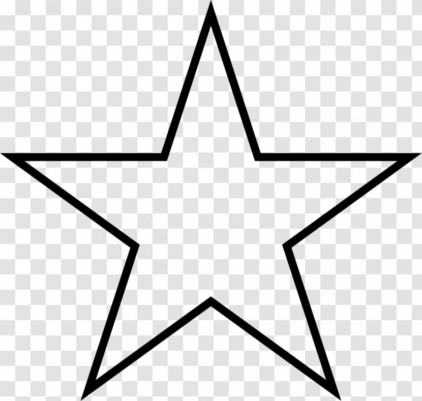 Five-pointed Star Polygons In Art And Culture Symbol Pentagram - Black White - 5 Transparent PNG