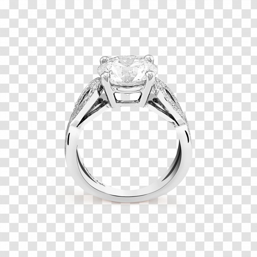 Wedding Ring Jewellery Diamond Platinum - Silver - Creative Rings Transparent PNG
