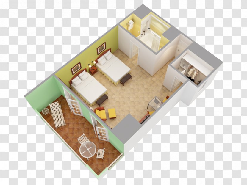 3D Floor Plan Room - House Transparent PNG
