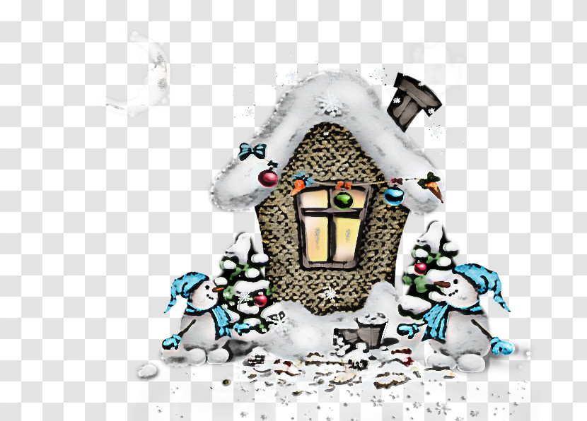 Winter Gingerbread House Transparent PNG
