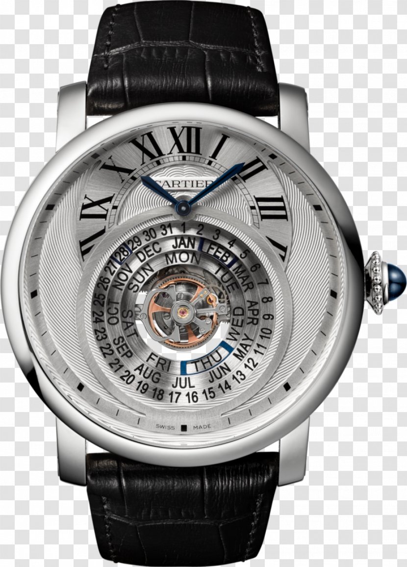 Watch Rotonde De Cartier Baselworld Clock - Tourbillon Transparent PNG