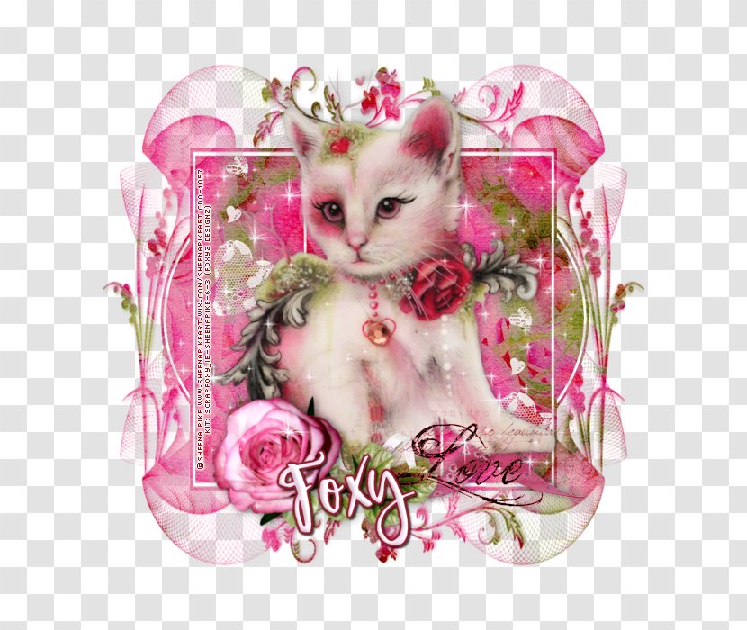 Valentine's Day Pink M Character Mask PaintShop Pro - Cat Transparent PNG