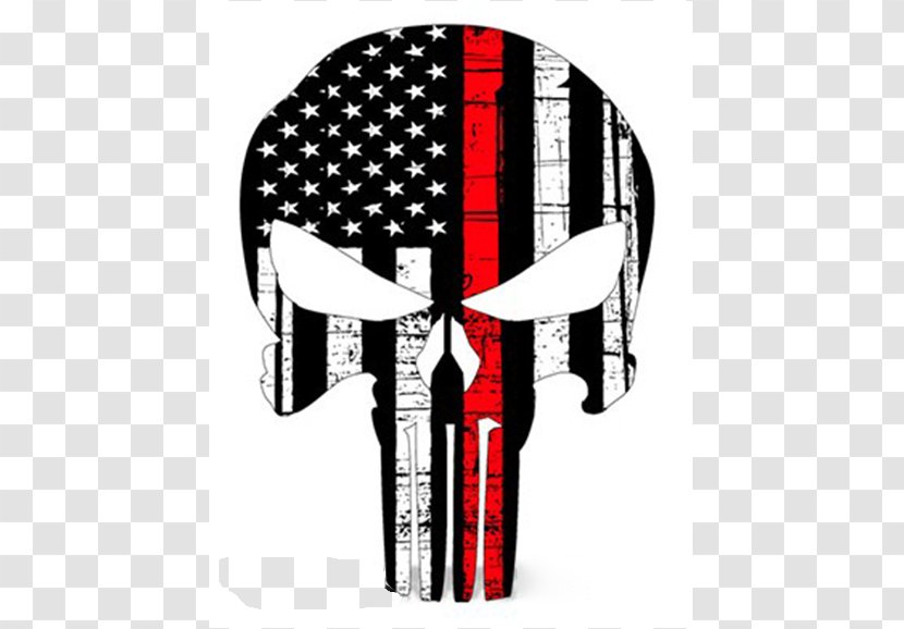 Punisher Decal United States Of America Firefighter Sticker Transparent PNG