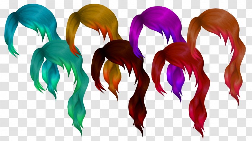 Organism Hair Coloring Purple - Watercolor - Dip Dyed Color Ideas Transparent PNG