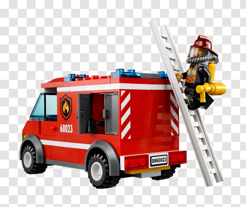 Lego City 60023 Starter Toy Building Set Minifigure Construction - Vehicle - Fire Truck Transparent PNG