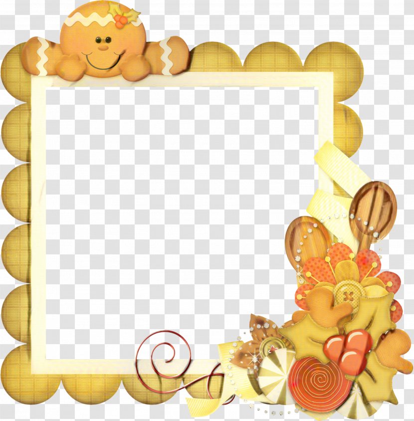 Christmas Gingerbread Man - Heart Picture Frame Transparent PNG