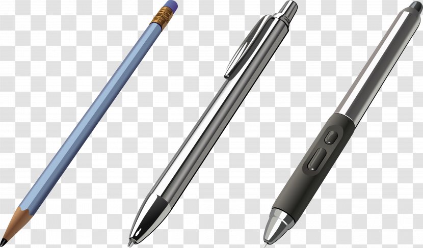Ballpoint Pen Paper Pencil - Parker Company - Vector Transparent PNG