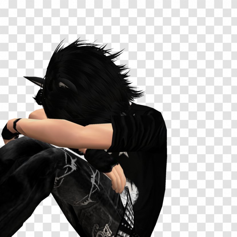 Emo Catgirl Boy Male - Cartoon Transparent PNG