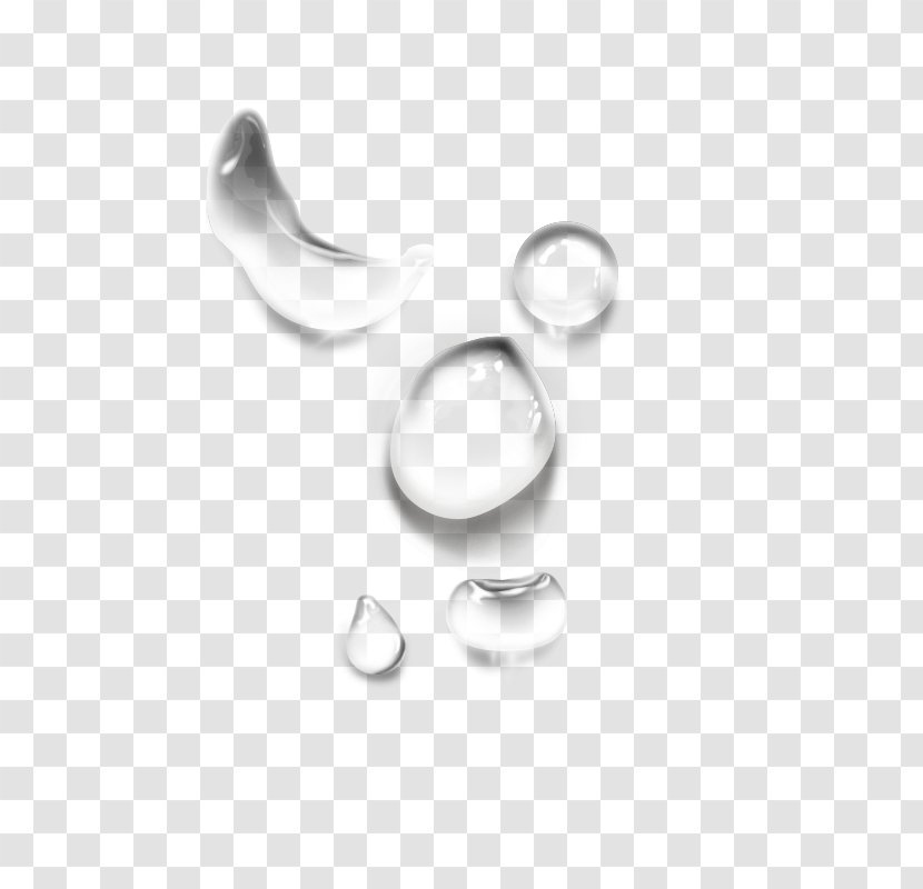 Drop Transparency And Translucency - Monochrome - Free To Pull The Material Transparent Water Drops Transparent PNG