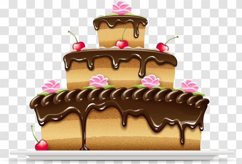 Birthday Cake Chocolate Wedding - Patisserie - Happy Birthday,birthday Transparent PNG