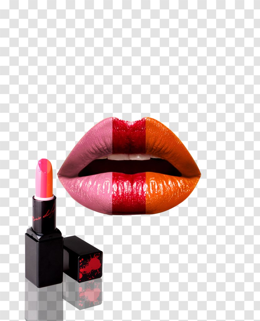Lipstick Make-up Cosmetics - Color - Lips Transparent PNG