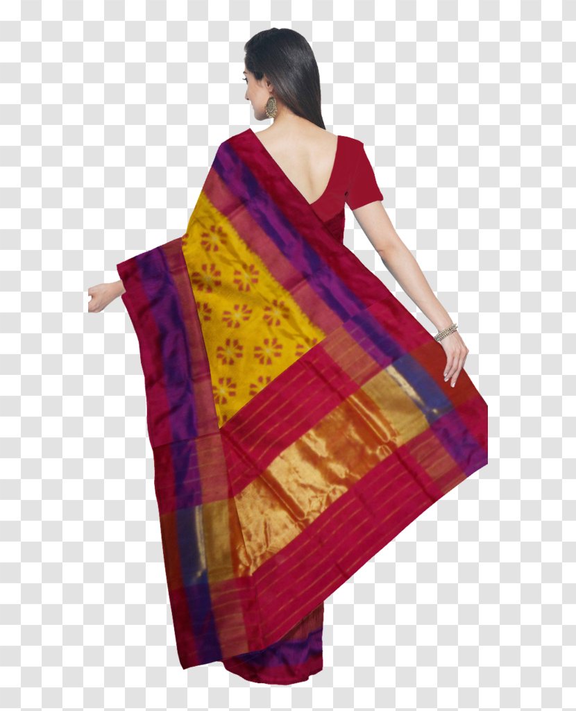 Silk Bhoodan Pochampally Textile Kanchipuram Sari - Bed - Handloom Transparent PNG