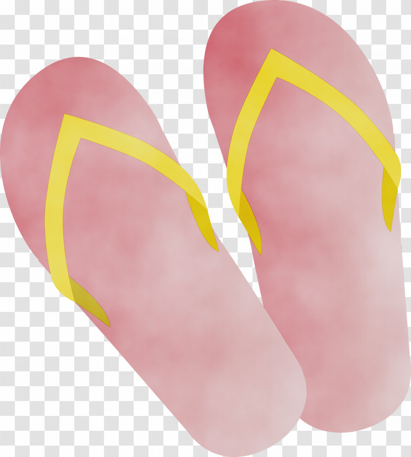 Flip-flops Slipper Shoe Yellow Transparent PNG