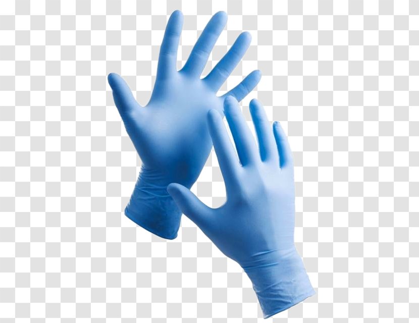 Medical Glove Nitrile Rubber Latex - Finger - Purple Transparent PNG