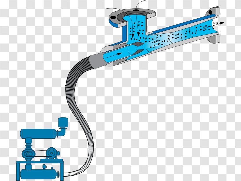 Injector Water Eductor Venturi Effect Transport Pneumatics - Pressure - Coal Transparent PNG