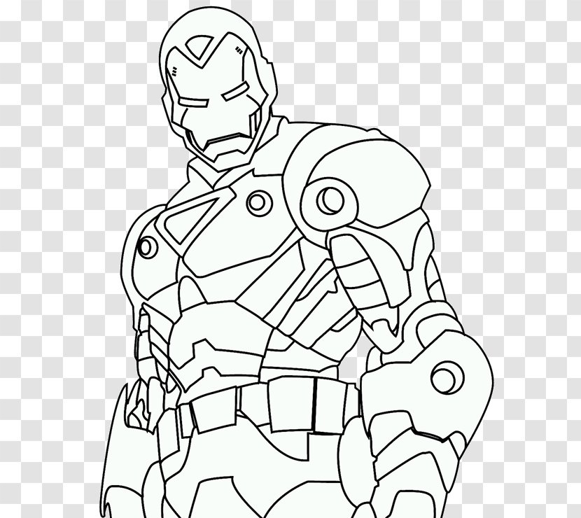 Iron Man Coloring Book Drawing Captain America Superhero - Fictional Character Transparent PNG