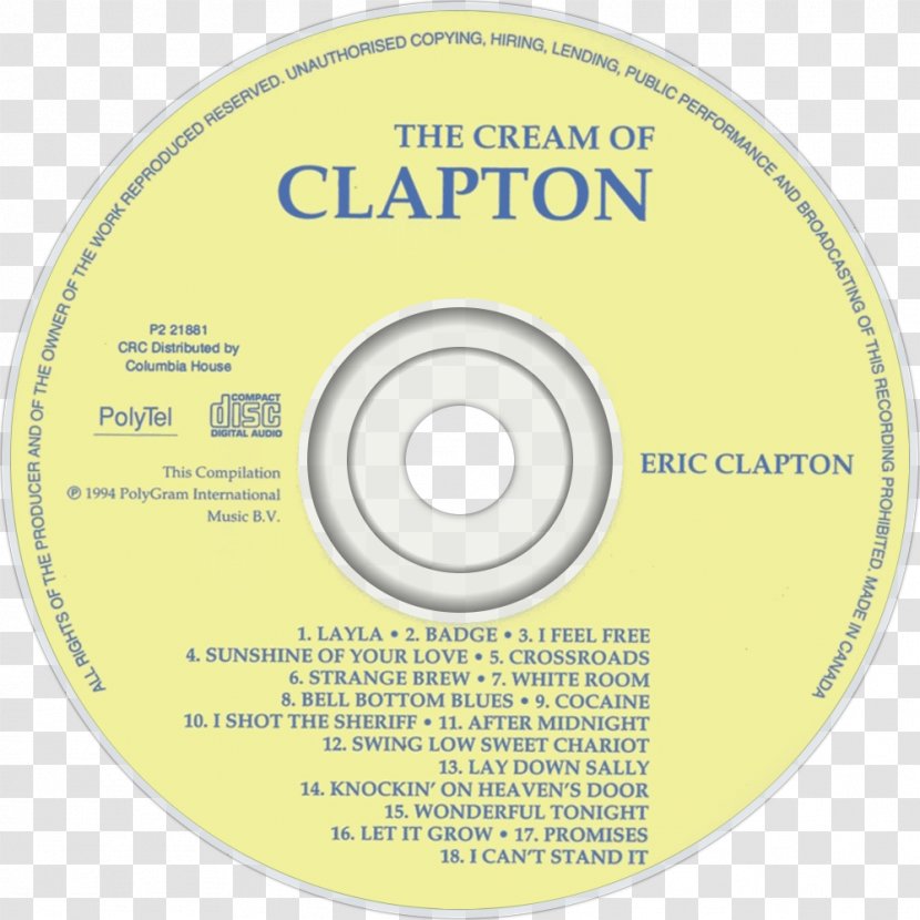 Compact Disc Brigham Young University Wheel Brand - Data Storage Device - Eric Clapton 1993 Transparent PNG