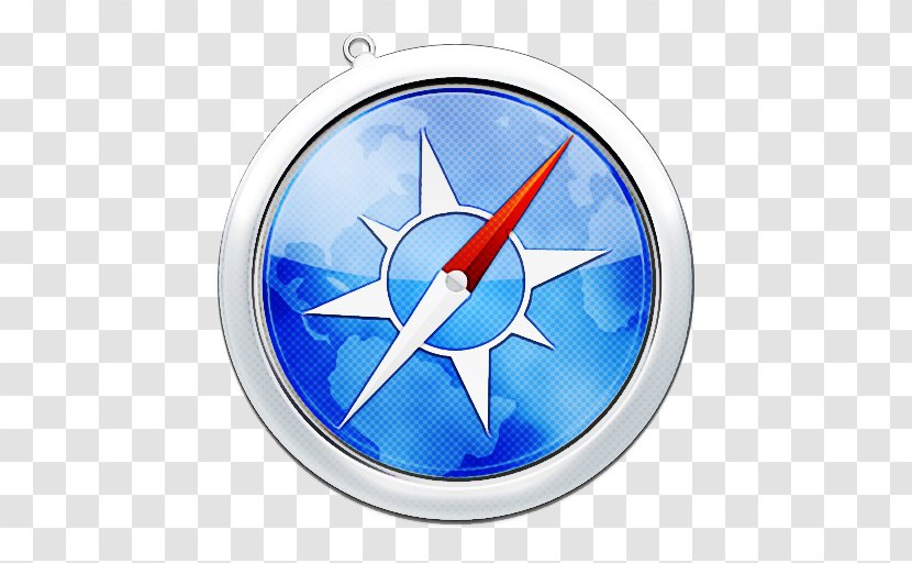 Clock Airplane Electric Blue Compass Wall - Home Accessories Transparent PNG