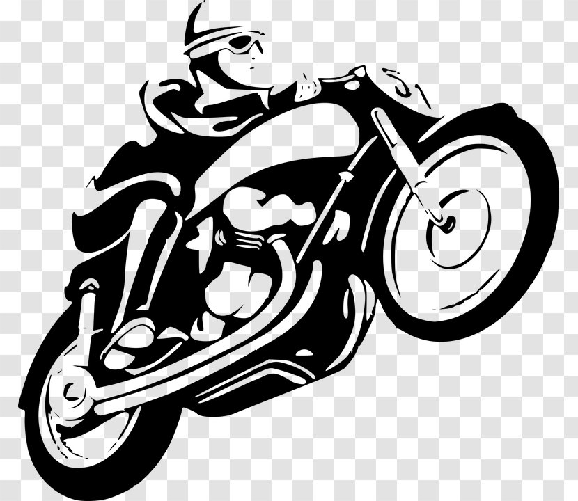 Motorcycle Stunt Riding - Monochrome Photography Transparent PNG
