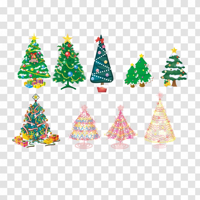 Christmas Tree - Evergreen - Vector Collection Transparent PNG