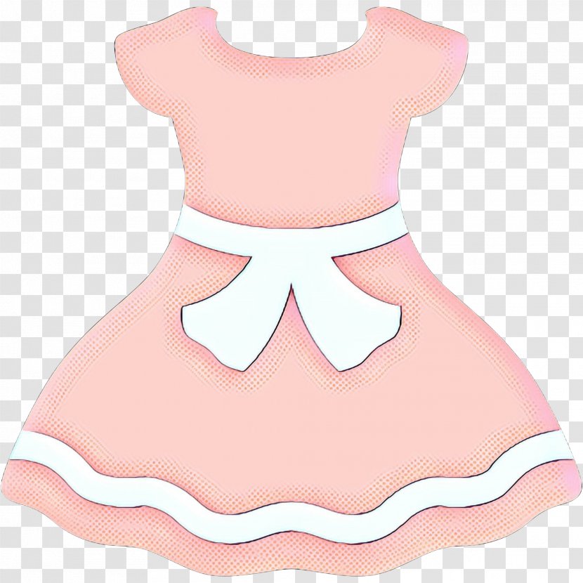 Pink Clothing Dress Costume Peach - Pop Art - Sleeve Child Transparent PNG