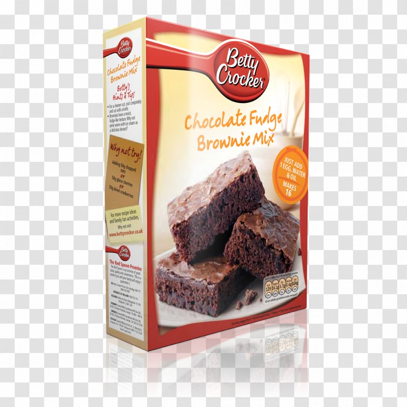 Chocolate Brownie Fudge Betty Crocker Baking Mix - W - Brownies Transparent PNG