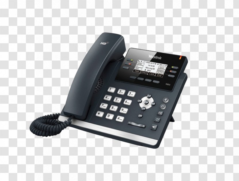 VoIP Phone Telephone Session Initiation Protocol Voice Over IP Yealink SIP-T27G - T41p - Sip Transparent PNG