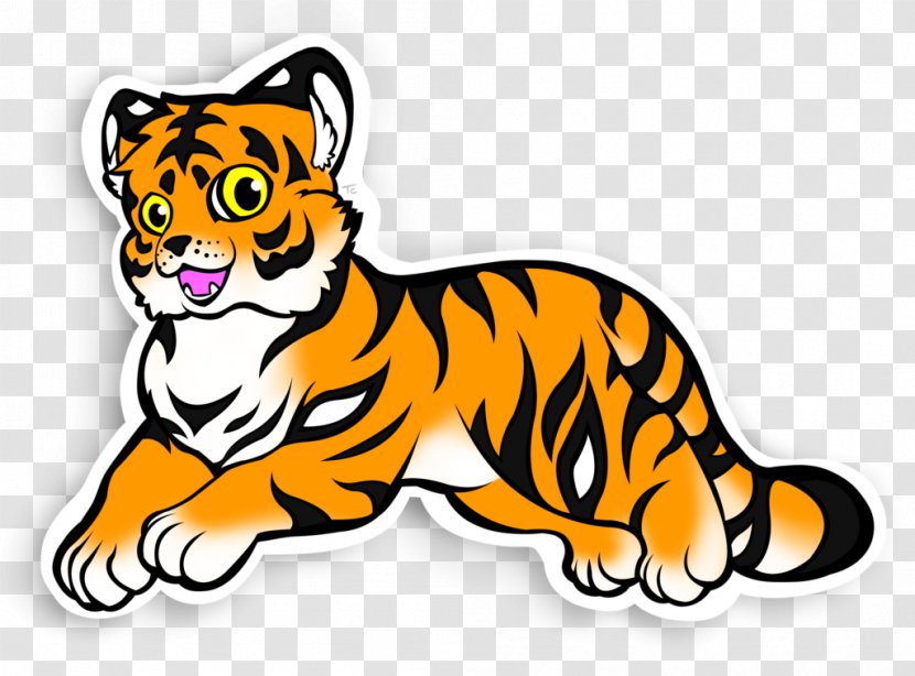 Whiskers Tiger Cat Clip Art Red Fox - Cartoon Transparent PNG