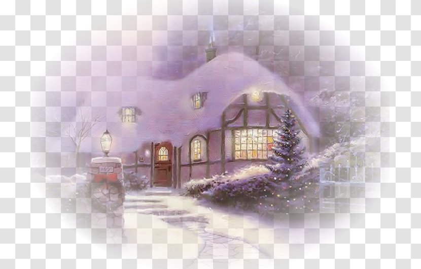 YouTube Christmas Painting Colors Art - Winter - Scene Transparent PNG