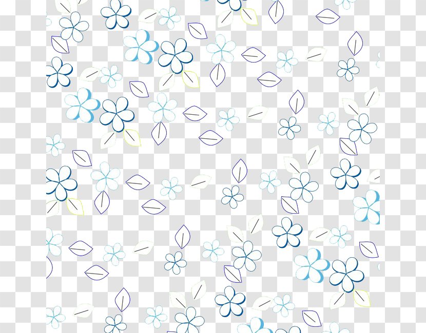 White Blue Download Clip Art - Point - Small Floral Desktop Figure Transparent PNG