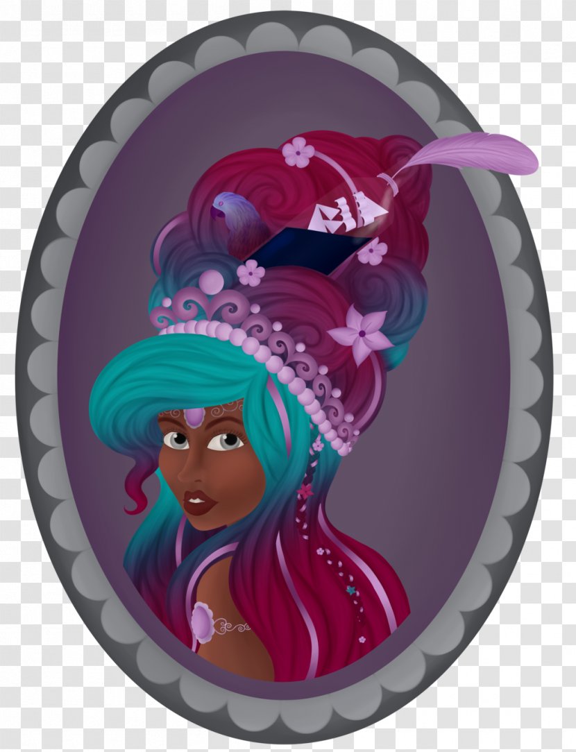 Pink M Character Fiction - Crazy Hair Transparent PNG