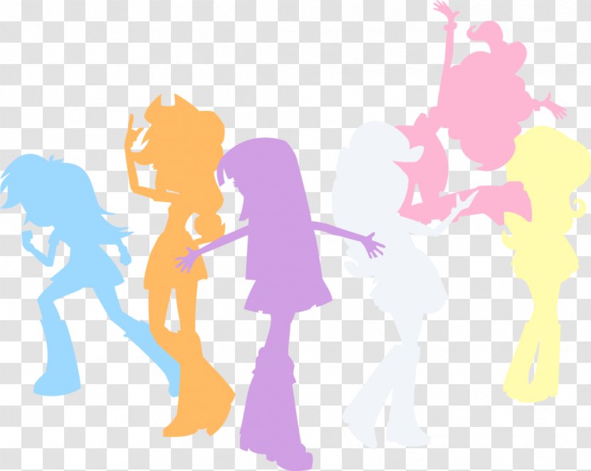 Twilight Sparkle Rainbow Dash Pony Princess Cadance Pinkie Pie - Heart - Friendship Transparent PNG