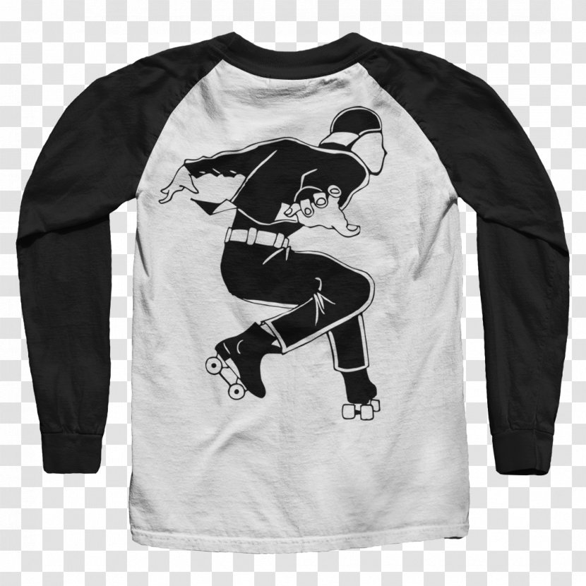 Long-sleeved T-shirt Hoodie - Roller Skating Transparent PNG