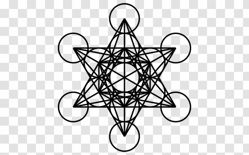Metatron's Cube Overlapping Circles Grid Sacred Geometry Transparent PNG