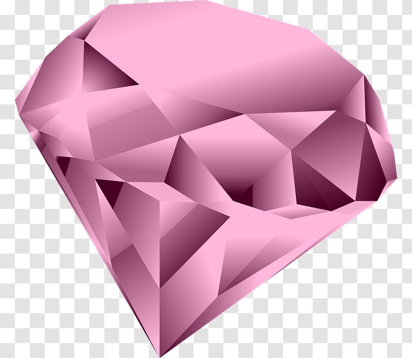 Pink Diamond Clip Art - Red Diamonds - Heart Clipart Transparent PNG