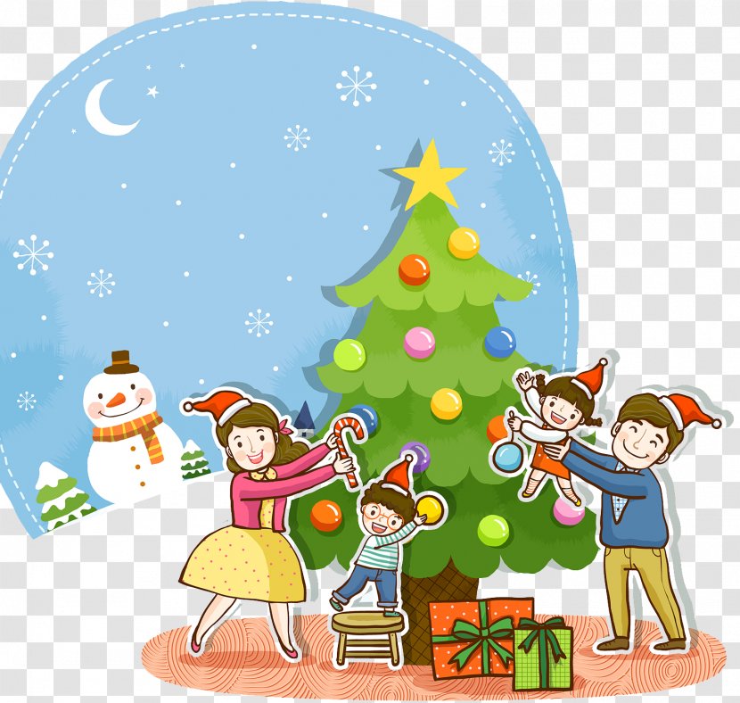 Merry Christmas - Illustration - Tree Transparent PNG