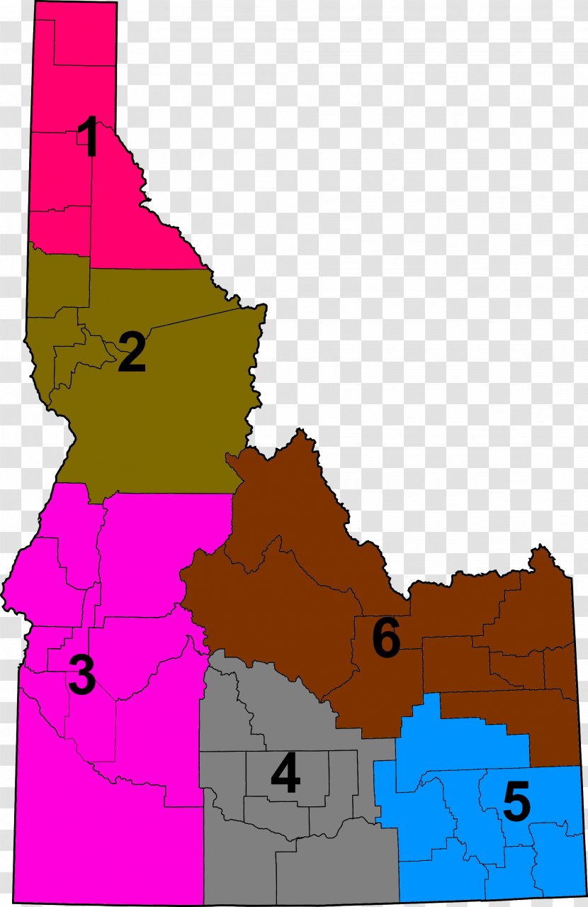 Boundary County, Idaho Cassia Blackfoot Benewah - County - Map Transparent PNG