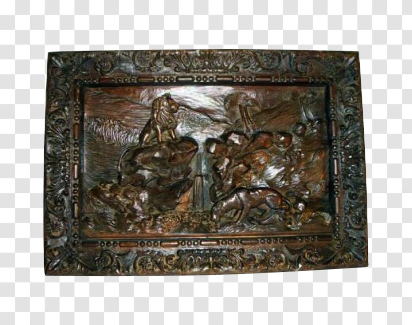 Carving Walnut Art Antique 19th Century - Bronze - Supermarket Delivery Card Transparent PNG