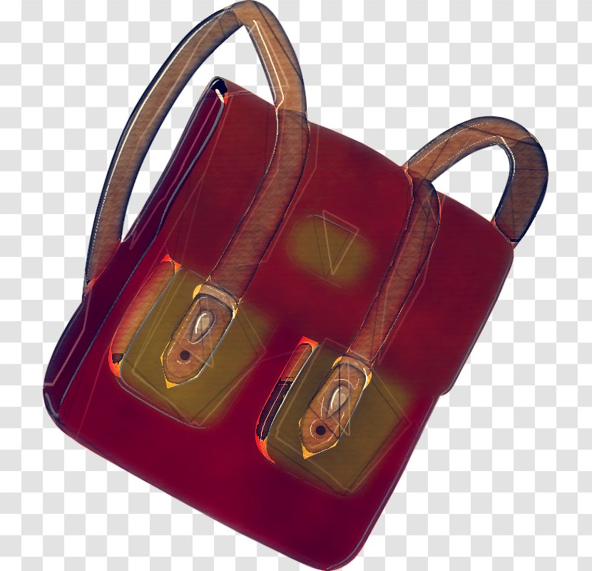 Red Bag Maroon Leather Handbag - Fashion Accessory Transparent PNG