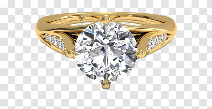 Engagement Ring Ritani Wedding - Colored Gold Transparent PNG