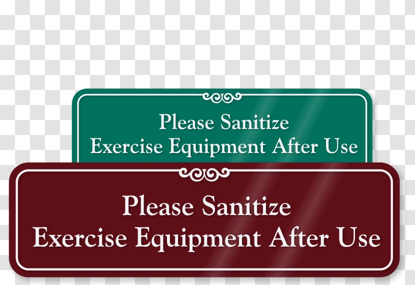 Exercise Equipment Sporting Goods Brand Wall - Banner - Fitness Signage Transparent PNG