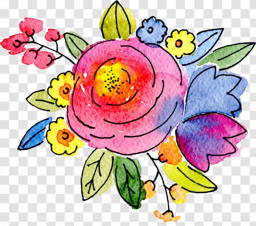 Floral Design Watercolor Painting - Marriage - Beautify Transparent PNG